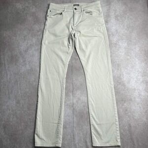 DL1961 Russell Slim Straight Khaki Tan Ultimate Knit Pants Mens 31x34